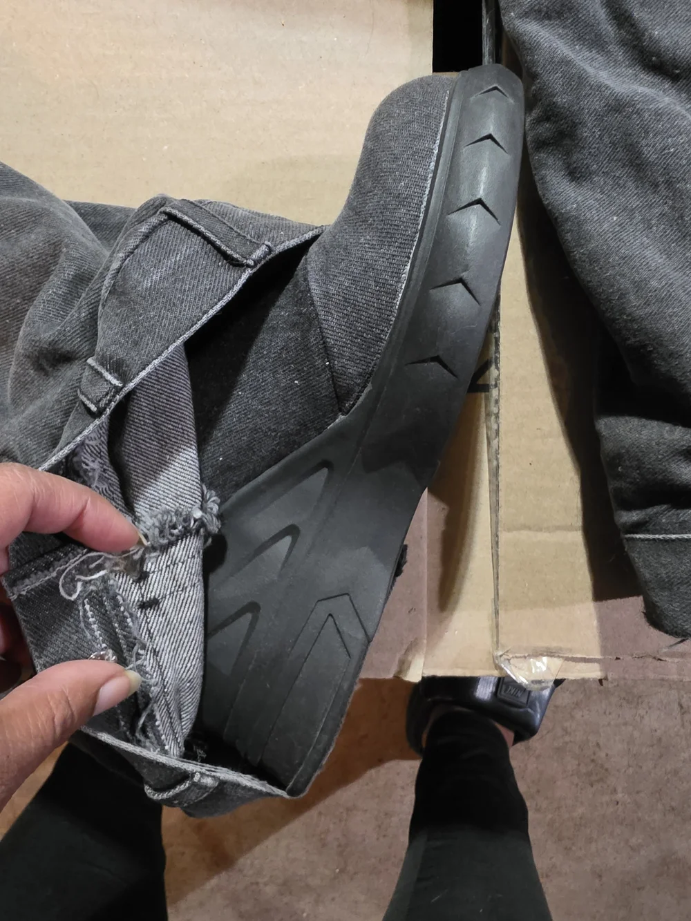 Zip-Front Fashion Jeans Boots
